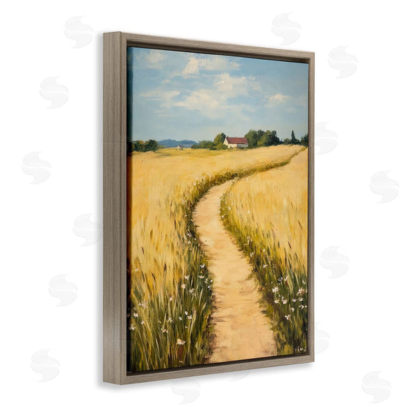 Stupell Industries Franklyn Gregory | Meadow Lined Country Path