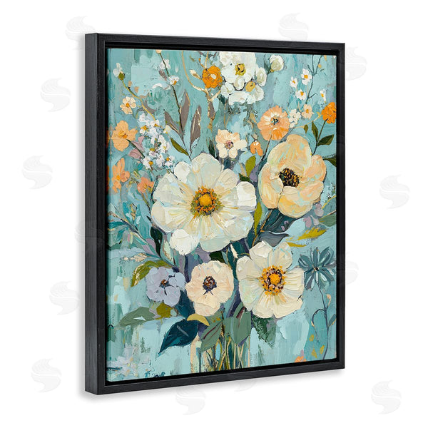 Stupell Industries Franklyn Gregory | Mixed Cream Flowers Arrangement