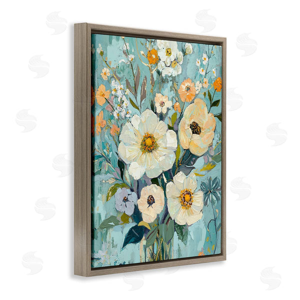 Stupell Industries Franklyn Gregory | Mixed Cream Flowers Arrangement