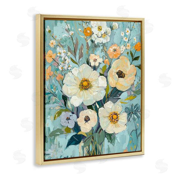 Stupell Industries Franklyn Gregory | Mixed Cream Flowers Arrangement
