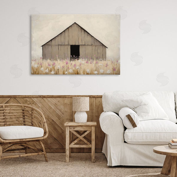 Stupell Industries Franklyn Gregory | Muted Barn In Meadow Wall Art