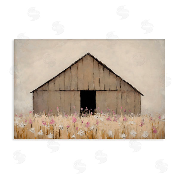 stupell industries Franklyn Gregory | Muted Barn in Meadow Wall Art