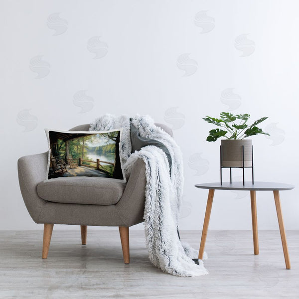 Stupell Industries Franklyn Gregory | Nature Cabin Views Printed Throw Pillow