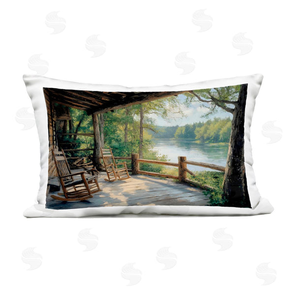 Stupell Industries Franklyn Gregory | Nature Cabin Views Printed Throw Pillow