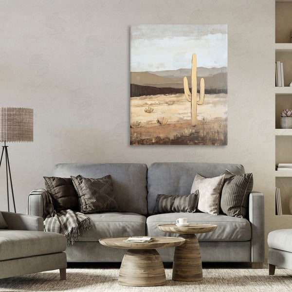 Stupell Industries Franklyn Gregory | Neutral Western Scene With Cactus Wall Art