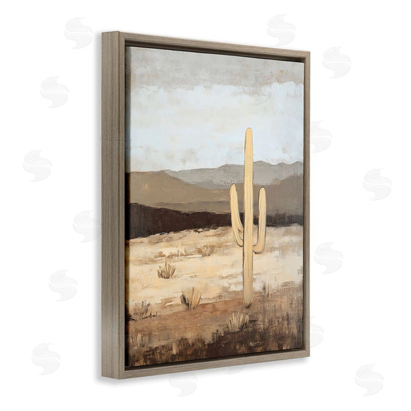 Stupell Industries Franklyn Gregory | Neutral Western Scene With Cactus Wall Art