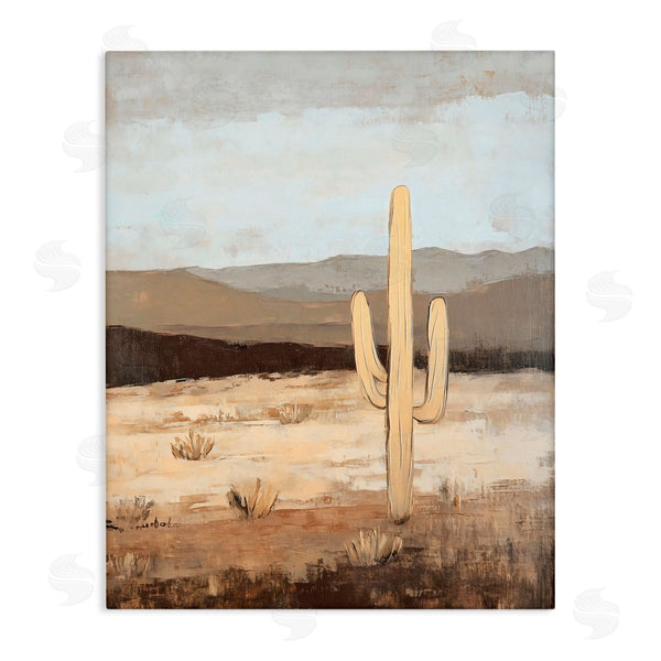 stupell industries Franklyn Gregory | Neutral Western Scene with Cactus Wall Art