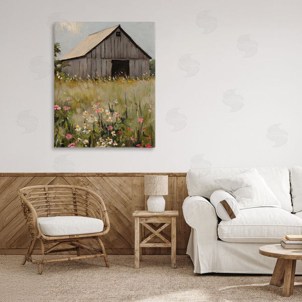 Stupell Industries Franklyn Gregory | Old Floral Barn View Wall Art