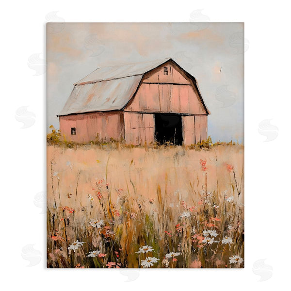 stupell industries Franklyn Gregory | Peachy Barn Landscape Wall Art
