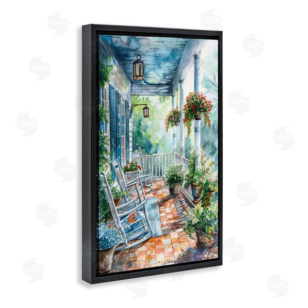 Stupell Industries Franklyn Gregory | Potted Geraniums Porch