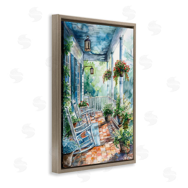 Stupell Industries Franklyn Gregory | Potted Geraniums Porch