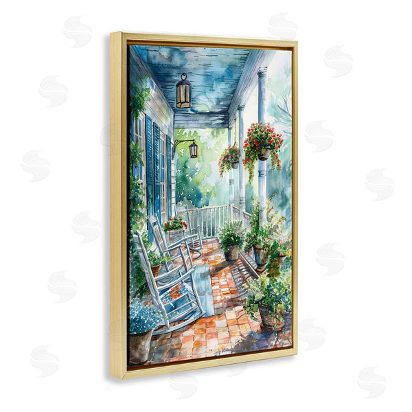 Stupell Industries Franklyn Gregory | Potted Geraniums Porch