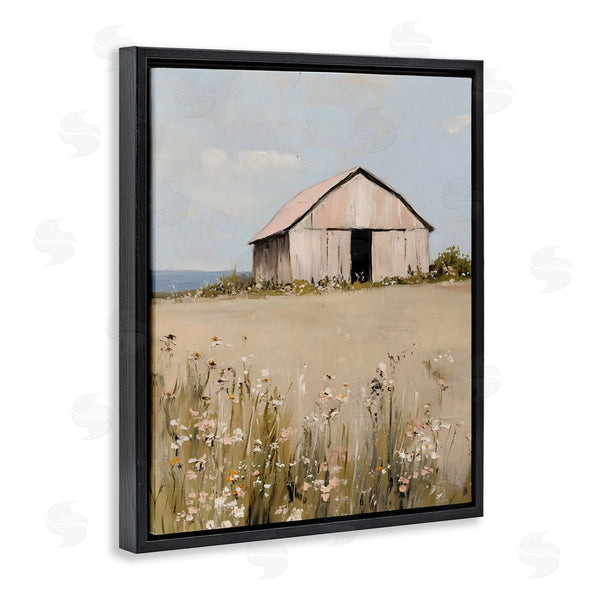 Stupell Industries Franklyn Gregory | Pretty Pink Barn Landscape Wall Art