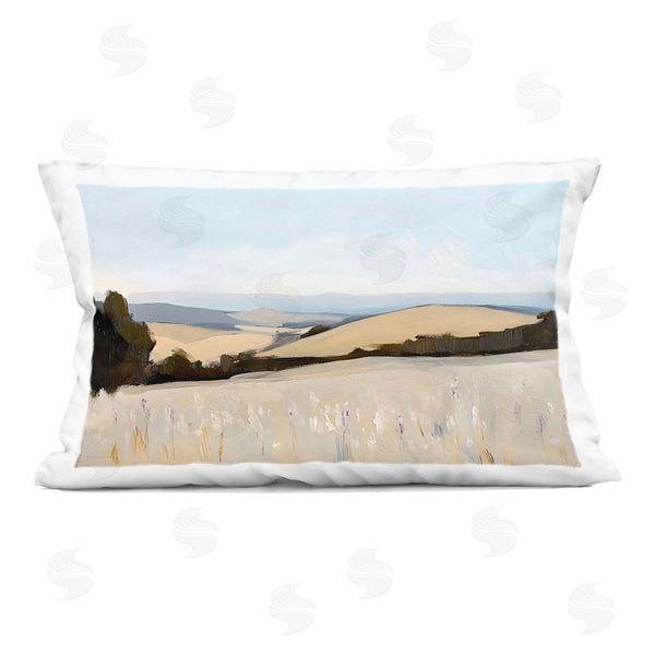 stupell industries Franklyn Gregory | Rolling White Fields Printed Throw Pillow