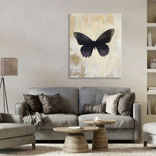 Stupell Industries Franklyn Gregory | Rustic Amethyst Butterfly Wall Art