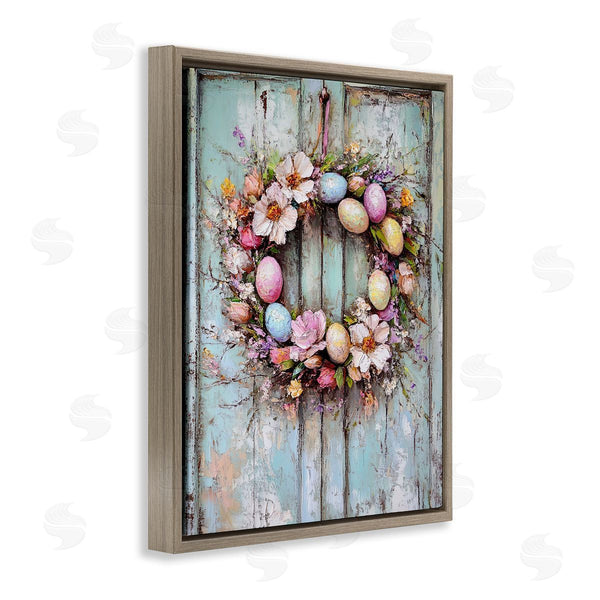 Stupell Industries Franklyn Gregory | Rustic Easter Egg Wreath