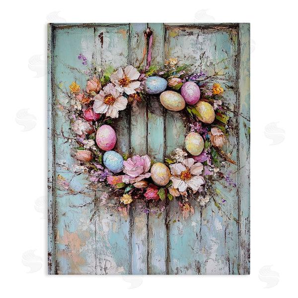 stupell industries Franklyn Gregory | Rustic Easter Egg Wreath