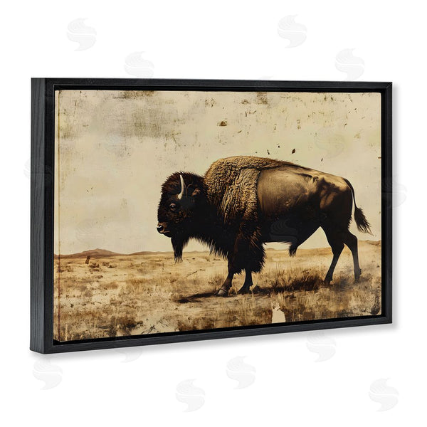 Stupell Industries Franklyn Gregory | Rustic Lone Buffalo Wall Art