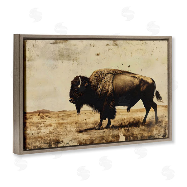 Stupell Industries Franklyn Gregory | Rustic Lone Buffalo Wall Art