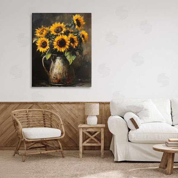 Stupell Industries Franklyn Gregory | Rustic Sunflower Jug Wall Art