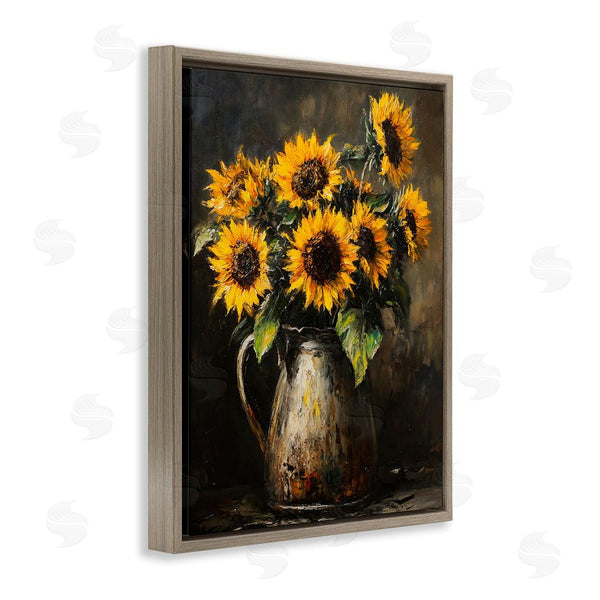 Stupell Industries Franklyn Gregory | Rustic Sunflower Jug Wall Art