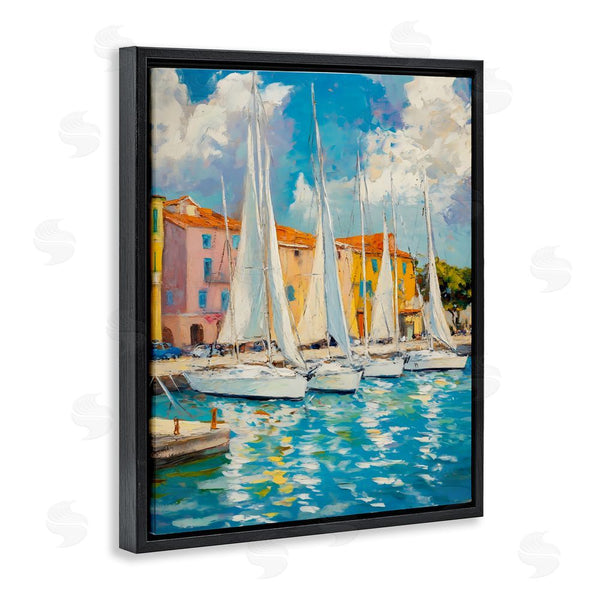 Stupell Industries Franklyn Gregory | Sail Away Boat Harbor Wall Art