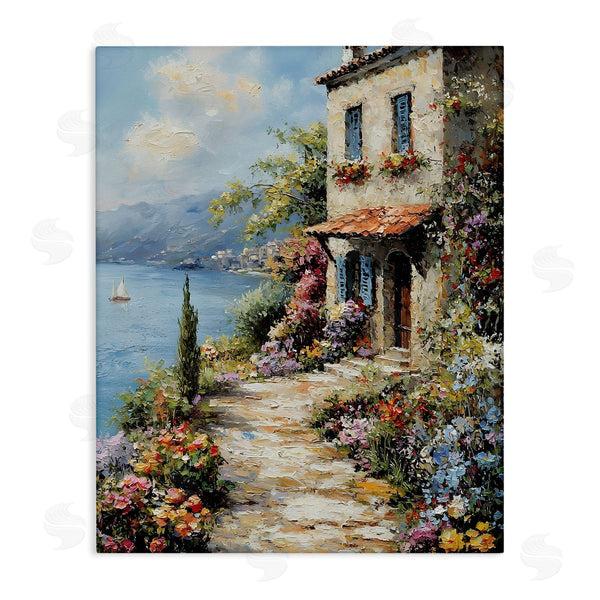 stupell industries Franklyn Gregory | Seaside Cottage Architecture Wall Art