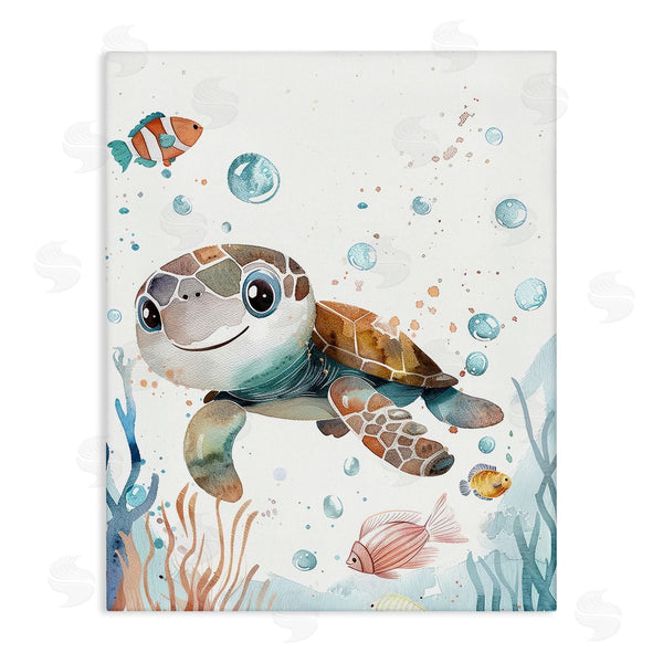 stupell industries Franklyn Gregory | Smiling Baby Turtle Wall Art