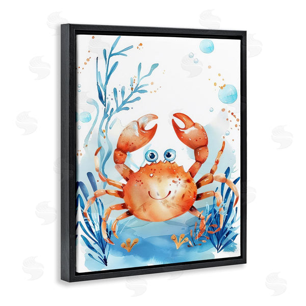 Stupell Industries Franklyn Gregory | Smiling Crab Underwater