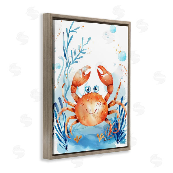 Stupell Industries Franklyn Gregory | Smiling Crab Underwater
