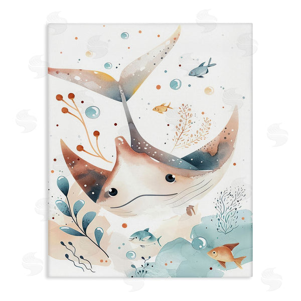 stupell industries Franklyn Gregory | Smiling Manta Ray