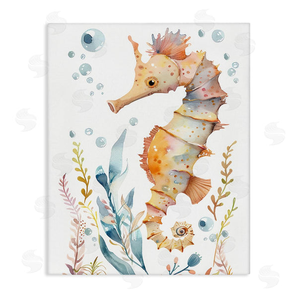 stupell industries Franklyn Gregory | Soft Seahorse Underwater