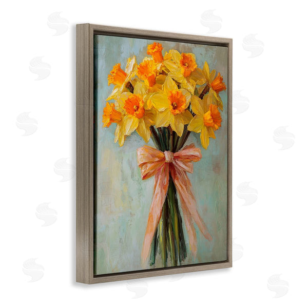 Stupell Industries Franklyn Gregory | Spring Daffodils With Ribbon