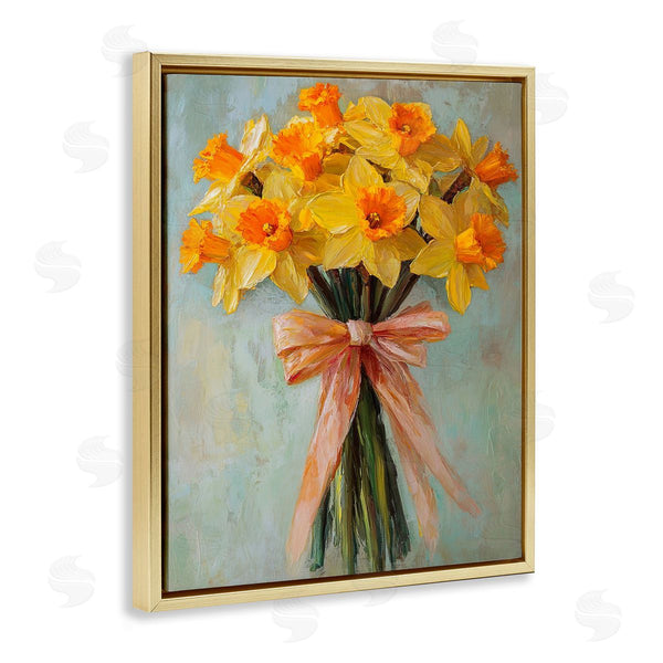 Stupell Industries Franklyn Gregory | Spring Daffodils With Ribbon