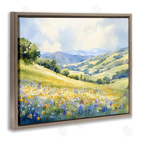 Stupell Industries Franklyn Gregory | Spring Meadow With Distant Mountain