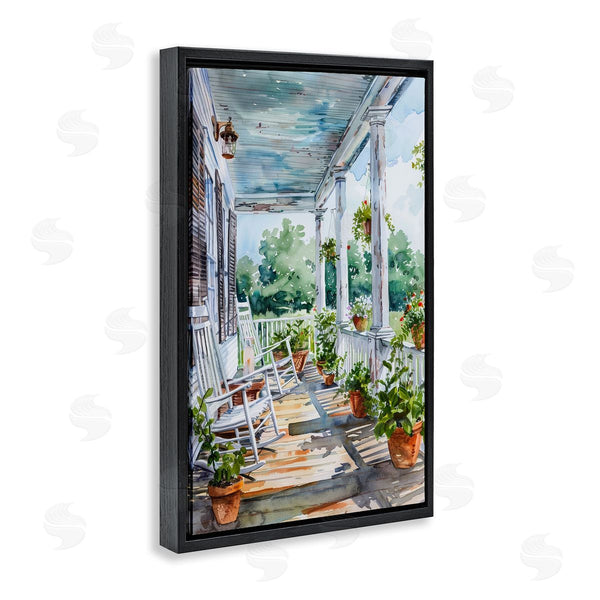 Stupell Industries Franklyn Gregory | Summer Plant Filled Porch