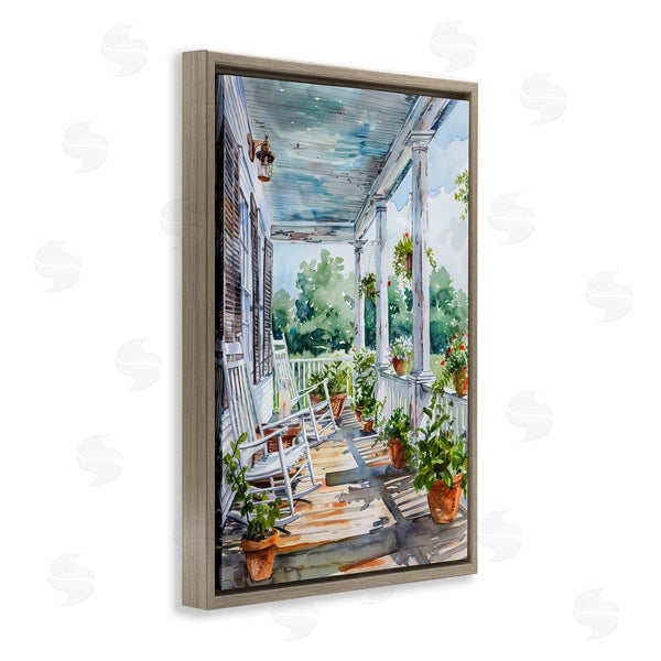 Stupell Industries Franklyn Gregory | Summer Plant Filled Porch