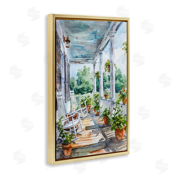 Stupell Industries Franklyn Gregory | Summer Plant Filled Porch