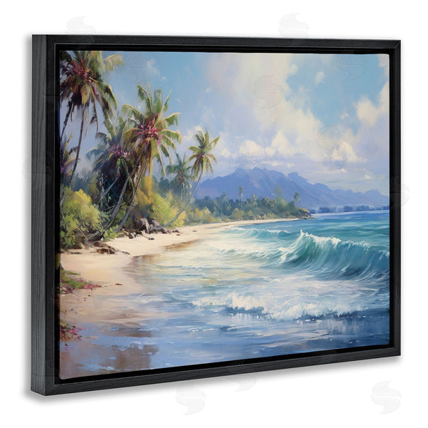 Stupell Industries Franklyn Gregory | Tropical Coast With Rolling Waves