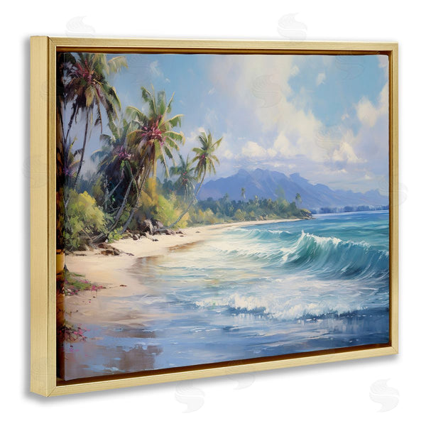 Stupell Industries Franklyn Gregory | Tropical Coast With Rolling Waves
