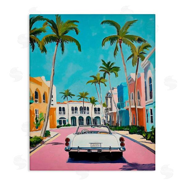 stupell industries Franklyn Gregory | Tropical Coasting Classic Car Wall Art