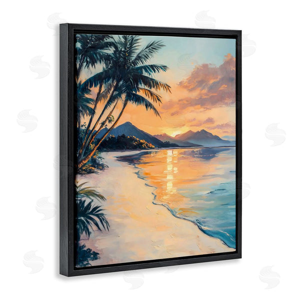 Stupell Industries Franklyn Gregory | Tropical Mountain Sunset Wall Art