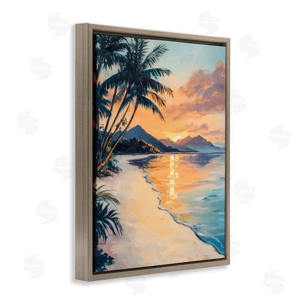 Stupell Industries Franklyn Gregory | Tropical Mountain Sunset Wall Art