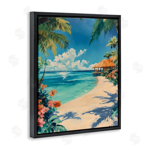 Stupell Industries Franklyn Gregory | Tropical Oceanside Cabana Wall Art