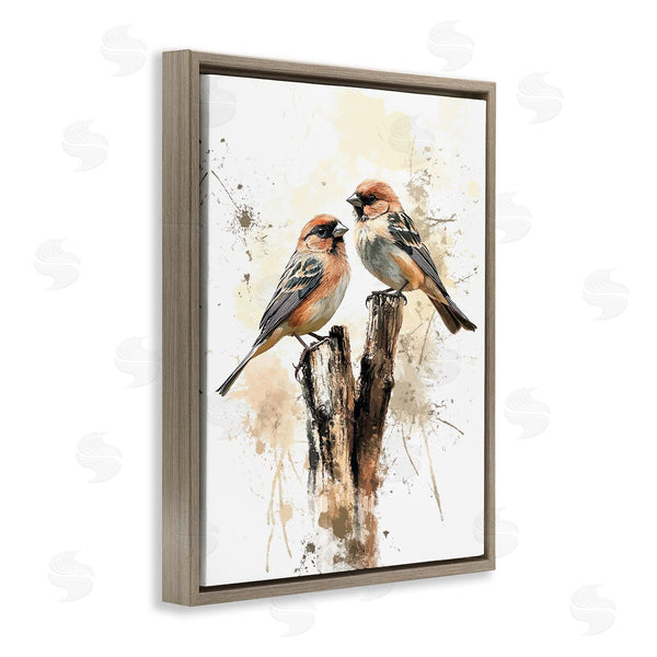 Stupell Industries Franklyn Gregory | Twin Birdies On Perch