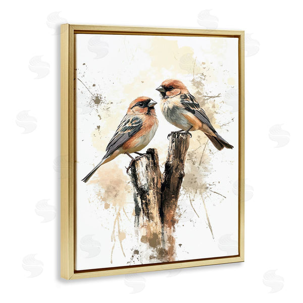 Stupell Industries Franklyn Gregory | Twin Birdies On Perch