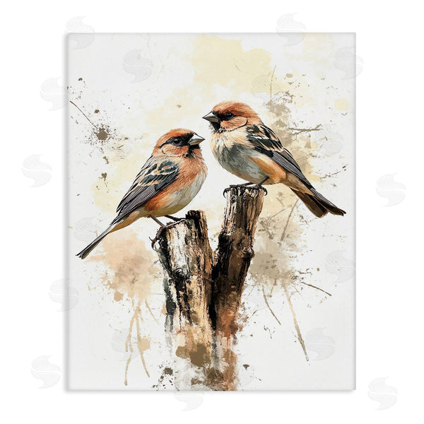 stupell industries Franklyn Gregory | Twin Birdies on Perch