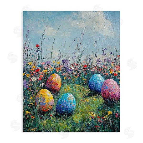 stupell industries Franklyn Gregory | Vibrant Egg Hunt Scene