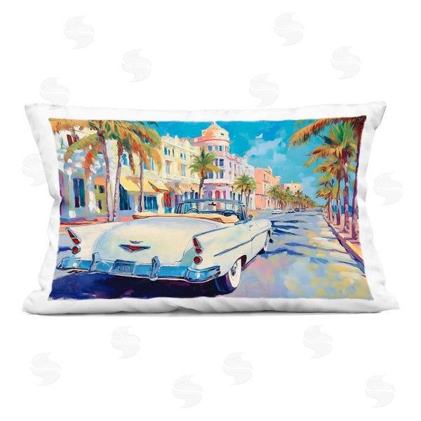 stupell industries Franklyn Gregory | Vintage Convertible Boulevard Printed Throw Pillow