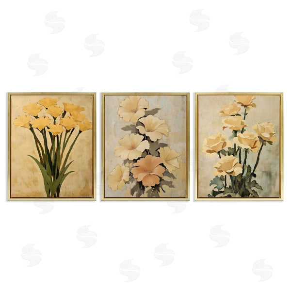 Stupell Industries Franklyn Gregory | Vintage Yellow Daffodils & Roses